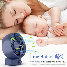 Carica l'immagine nel visualizzatore di Gallery, Ventilatore, TedGem Ventilatore USB da Tavolo Mini Blu