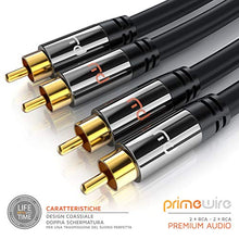 Carica l'immagine nel visualizzatore di Gallery, Primewire - 1,5m Cavo RCA Stereo - 2X Maschio a -