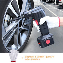 Carica l'immagine nel visualizzatore di Gallery, Compressore Aria Portatile Auto, Oasser Pompa Elettrica Ricaricabile con... - Ilgrandebazar