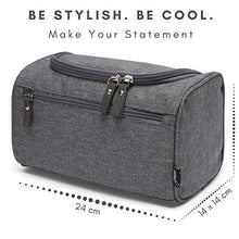 Carica l'immagine nel visualizzatore di Gallery, Beauty case da viaggio appendere (Grigio) | Borsa toilette Grigio - Ilgrandebazar