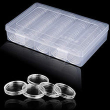 Carica l'immagine nel visualizzatore di Gallery, Chriffer 100 PCS Scatola per Monete Capsule di Custodie bianco - Ilgrandebazar