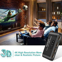 Carica l'immagine nel visualizzatore di Gallery, HDMI Switch, Techole Alluminio Splitter 3 In 1 Uscita con Telecomando,...