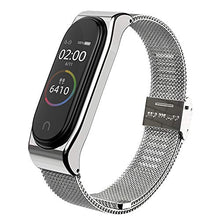 Carica l'immagine nel visualizzatore di Gallery, AHANGA Cinturino per Mi Band 4 3 Bracciale Milanese Argento - Ilgrandebazar