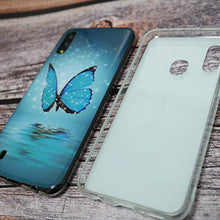 Carica l'immagine nel visualizzatore di Gallery, YiKaDa - Cover per Samsung Galaxy A10 + A10, Glitter Farfalle - Ilgrandebazar