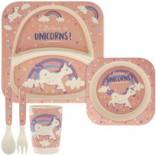 Carica l'immagine nel visualizzatore di Gallery, Lesser &amp; Pavey LP42974 unicorno in bambù eco-friendly 5 pezzi Set da tavola,... - Ilgrandebazar