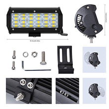 Carica l'immagine nel visualizzatore di Gallery, 7" Coppia Philips Proiettore LED Barra 6000K 240W 24000LM, BAR - Ilgrandebazar