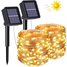 Carica l'immagine nel visualizzatore di Gallery, flintronic Catena Luminosa Solare, 10m 100LED Luci Solari #2 Pcs 100led