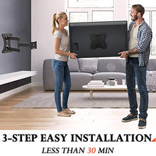 Carica l'immagine nel visualizzatore di Gallery, Eono by Amazon - Supporto TV da Parete Girevole 17"-39" / Braccio Singolo