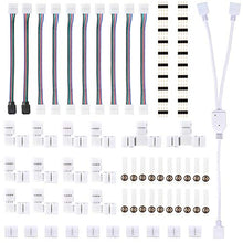 Carica l'immagine nel visualizzatore di Gallery, SIGHTLING 5050 Kit di connettori per strisce LED RGB a 4 pin di... - Ilgrandebazar