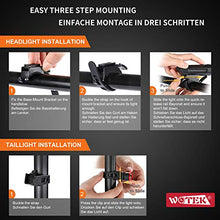 Carica l'immagine nel visualizzatore di Gallery, WOTEK Luci per Bicicletta Set Bici Ricaricabili e Impermeabili USB...