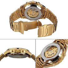 Carica l'immagine nel visualizzatore di Gallery, GuTe - Orologio da polso meccanico automatico con quadrante scheletrato,... - Ilgrandebazar