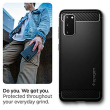 Carica l'immagine nel visualizzatore di Gallery, Spigen Cover Samsung Galaxy S20 Rugged Armor Compatibile con Samsung S20 Cover Custodia - Nero