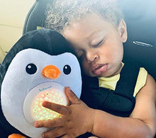 Carica l'immagine nel visualizzatore di Gallery, Bubzi Co Pinguino Carillon neonati per la nanna con rumore bianco – Peluche...