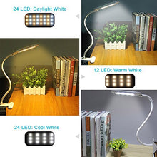 Carica l'immagine nel visualizzatore di Gallery, OxyLED Lampada da scrivania con 24 luci T34 White Clip Table Lamp - Ilgrandebazar