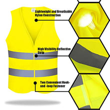 Carica l'immagine nel visualizzatore di Gallery, Giacche e Gilet Alta visibilità,2 Pezzi EN 471Gilet/Giubbotto di Sicurezza...