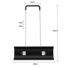 Carica l'immagine nel visualizzatore di Gallery, ORIENTOOLS - Pala da Neve Resistente, Regolabile, con Ruote Steel Handle