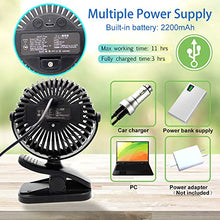 Carica l'immagine nel visualizzatore di Gallery, Ventilatore Portatile da Campeggio, USB, Tavolo...