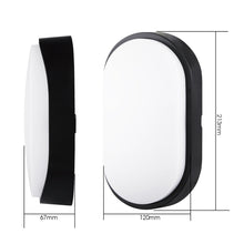 Carica l'immagine nel visualizzatore di Gallery, M EGA MEGACUBE Ovale Lampada da Parete Esterno LED Nero 10w - Ilgrandebazar
