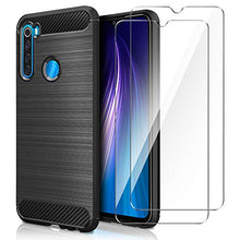 Carica l'immagine nel visualizzatore di Gallery, AROYI Cover Xiaomi Redmi Note 8&amp;[2 Pack] Protettiva in Vetro nero - Ilgrandebazar