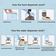 Carica l'immagine nel visualizzatore di Gallery, XIAPIA Dispenser Cibo Cani, Distributore Automatico di Acqua per Animali PET-