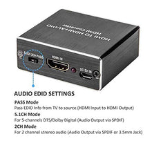 Carica l'immagine nel visualizzatore di Gallery, Ozvavzk HDMI Audio Extractor,4Kx2K to 4Kx2K 3.5mm Extractor - Ilgrandebazar