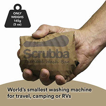 Carica l'immagine nel visualizzatore di Gallery, Scrubba Wash Bag 2.0 - Borsa per Lavatrice da Campeggio marrone - Ilgrandebazar
