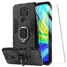 Carica l'immagine nel visualizzatore di Gallery, AILRINNI Cover per Xiaomi Redmi Note 9 - Pellicola Protettiva in Vetro Nero
