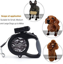 Carica l'immagine nel visualizzatore di Gallery, Guinzaglio per Cani, Cani Retrattile 8M con Grigio mimetico.