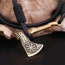 Carica l'immagine nel visualizzatore di Gallery, Fishhook Bracciale con simbolo a forma di ascia, stile: wicca, normanno,...