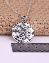 Carica l'immagine nel visualizzatore di Gallery, Collana con Sigillo di Salomone, amuleto portafortuna Stella David e... - Ilgrandebazar