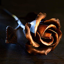 Carica l'immagine nel visualizzatore di Gallery, Fatto a Mano Rosa Eterna Ferro Battuto - Dono Speciale Che Non Appassirà Mai - Ilgrandebazar