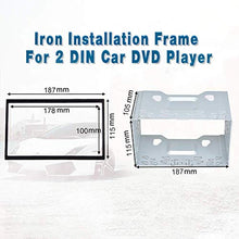 Carica l'immagine nel visualizzatore di Gallery, LSLYA Universale Doppio DIN Mount Kit di Montaggio in Metallo per 2 Dash...
