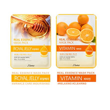 Carica l'immagine nel visualizzatore di Gallery, Jluna korea real essence facial sheet masks 10 pack - 10 different types of... - Ilgrandebazar