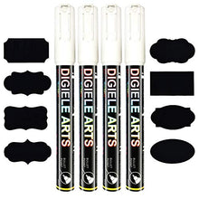 Carica l'immagine nel visualizzatore di Gallery, Pennarelli Gesso Liquido di DIGIELE, Pennarello Bianco da 3mm, Punta... - Ilgrandebazar