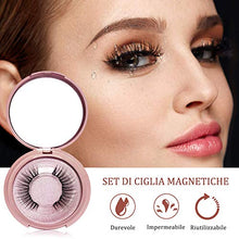 Carica l'immagine nel visualizzatore di Gallery, Ciglia Finte Magnetiche, Eyeliner Magnetico Impermeabile e Set Di Ciglia...