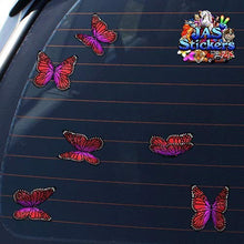 Carica l'immagine nel visualizzatore di Gallery, Adesivi per auto in vinile confezione piccola farfalla Monach rosso-... - Ilgrandebazar