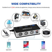 Carica l'immagine nel visualizzatore di Gallery, OOWOLF Accendisigari per Auto 180W 12V/24V, Ricarica Rapida 3.0 USB USB...