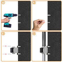 Carica l'immagine nel visualizzatore di Gallery, Porta scope parete, Portascope da muro 5 Pezzi, Broom holder 1.8mm-4mm