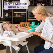Carica l'immagine nel visualizzatore di Gallery, Clevamama ClevaPortions 3003 Vasetti Ermetici per Multicolore (Turchese) - Ilgrandebazar