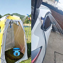 Carica l'immagine nel visualizzatore di Gallery, AUTOPkio Kit Secchio Pieghevole per Doccia Esterna Portatile, Testina Blu