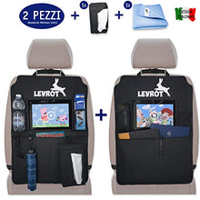 Carica l'immagine nel visualizzatore di Gallery, Levrot Set Proteggi Sedili Auto Bambini - Organizer con Tasca per Tablet e... - Ilgrandebazar
