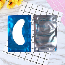 Carica l'immagine nel visualizzatore di Gallery, 50 Paio Cerotti Gel per Estensioni Ciglia Eye Pads Occhio Patch Blu