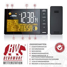 Carica l'immagine nel visualizzatore di Gallery, CSL-Computer 72303394787 Stazione meteorologica Radio, Nero, 4,3 Zoll - Ilgrandebazar