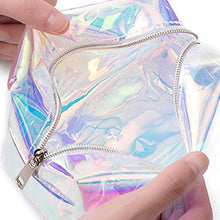 Carica l'immagine nel visualizzatore di Gallery, Trousse olografica da donna, trasparente, 16 x 8,5 x 9 cm