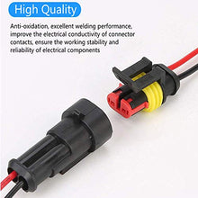 Carica l'immagine nel visualizzatore di Gallery, moinkerin 5 Pezzi Connettori Elettrici Impermeabili per Auto a 2 Pin Spina...