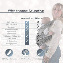 Carica l'immagine nel visualizzatore di Gallery, Avacurative - fascia porta bebé, neonato, bambino,...