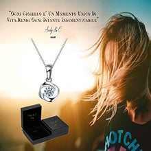 Carica l'immagine nel visualizzatore di Gallery, Andy &amp; C Infinity Collana Donna Ragazza Argento 925 Cristalli Pendente Mamma... - Ilgrandebazar