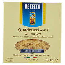 Carica l'immagine nel visualizzatore di Gallery, De Cecco Quadrucci All'Uovo n° 672 - 250 g