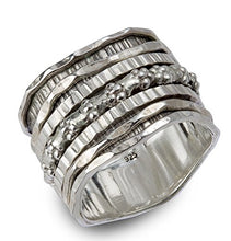 Carica l'immagine nel visualizzatore di Gallery, Energy Stone, "ANGEL", anello da meditazione con 5 filature esterne e gambo... - Ilgrandebazar