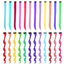 Carica l'immagine nel visualizzatore di Gallery, Cizen 24pz Extension Capelli Colorati Clip, Ciocche Colorate per in... - Ilgrandebazar